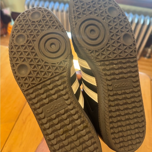 Adidas Samba Black with White Stripes Men's Sneakers - Picture 3 of 5